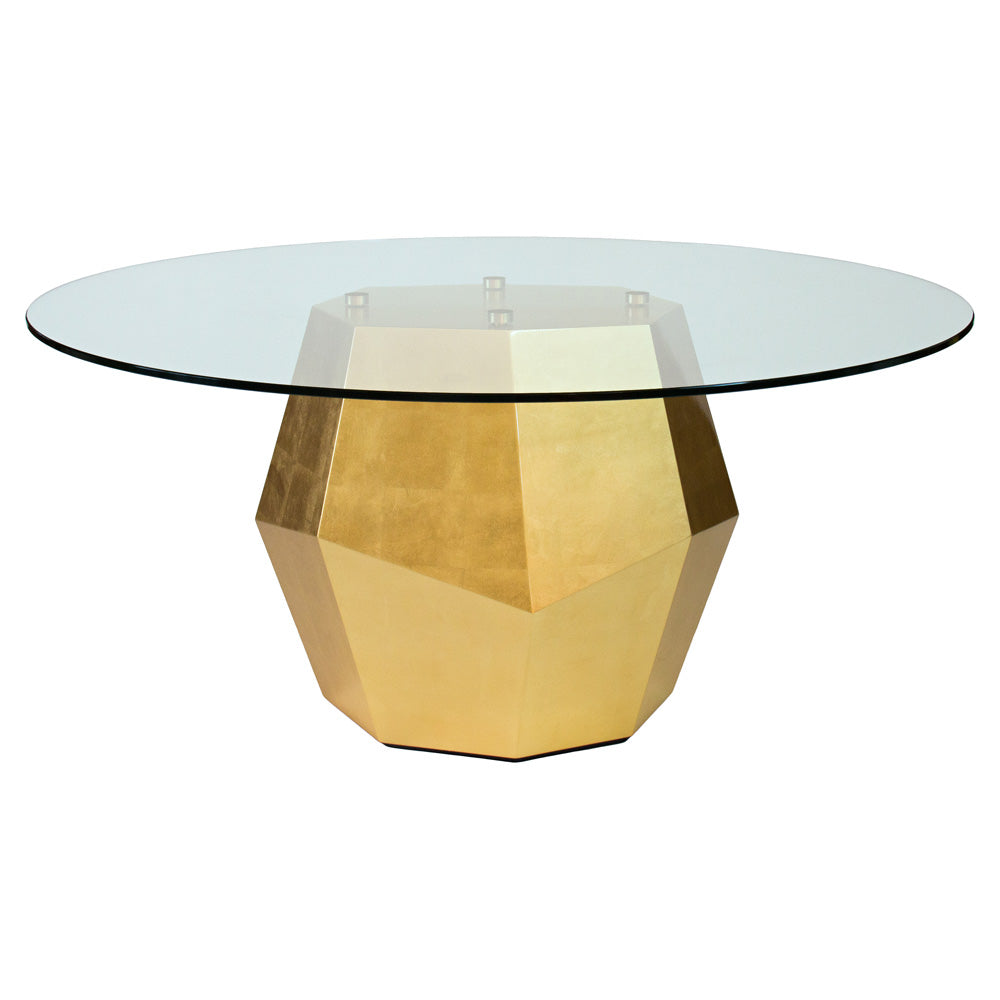 Rock Dining Table - Gold