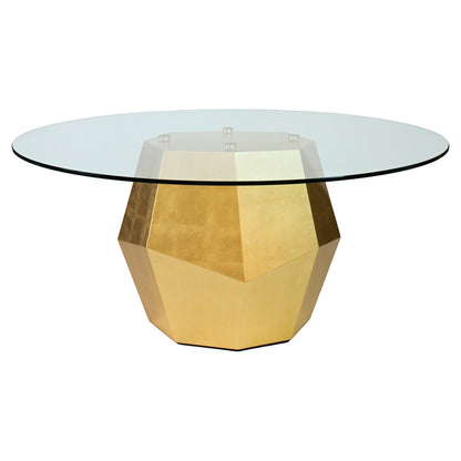 Rock Dining Table - Gold