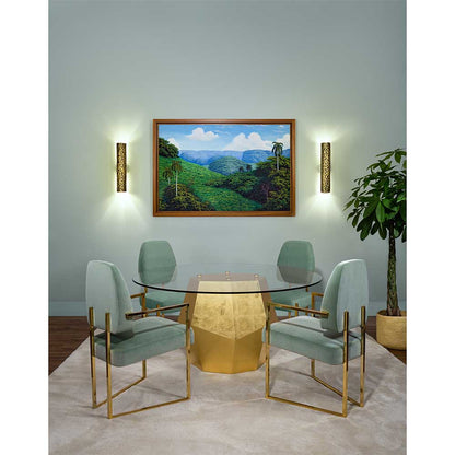 Rock Dining Table - Gold