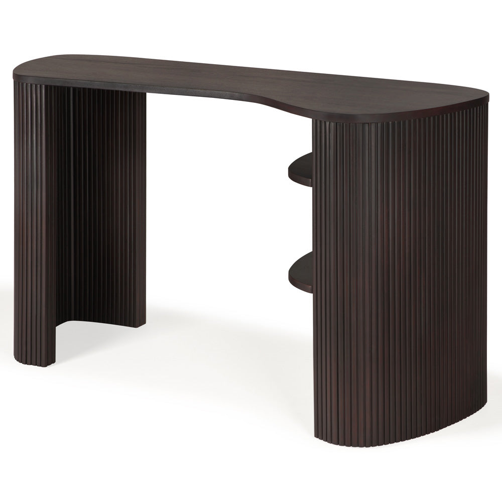 Roller Max Desk - Dark Brown Mahogany