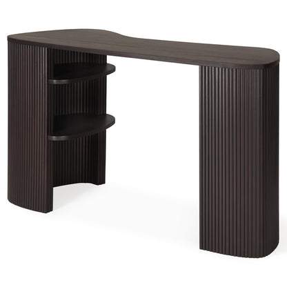 Roller Max Desk - Dark Brown Mahogany