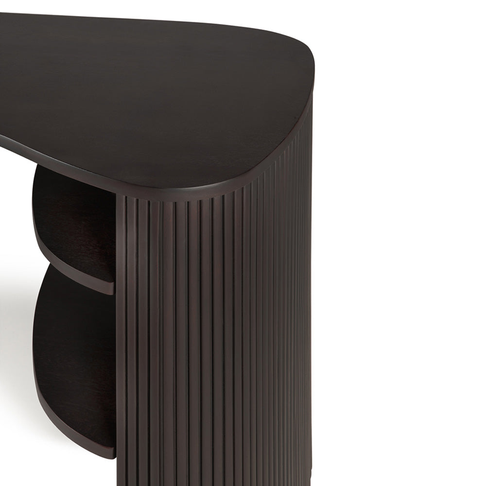 Roller Max Desk - Dark Brown Mahogany