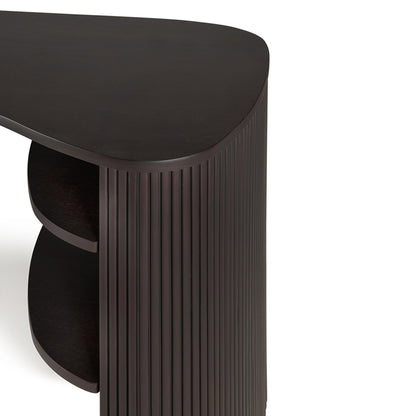 Roller Max Desk - Dark Brown Mahogany