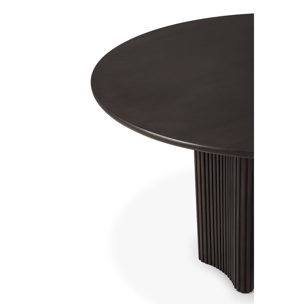Roller Max Dining Table - Dark Brown Mahogany