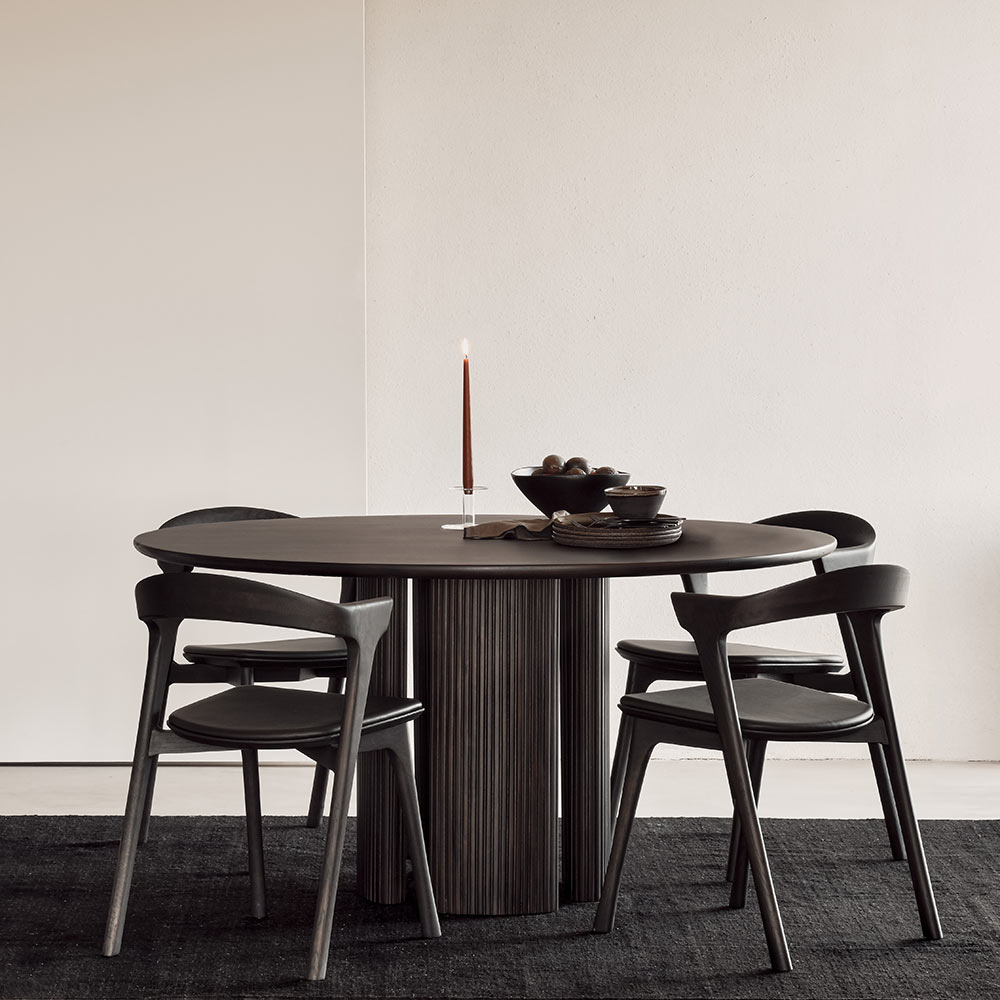 Roller Max Dining Table - Dark Brown Mahogany