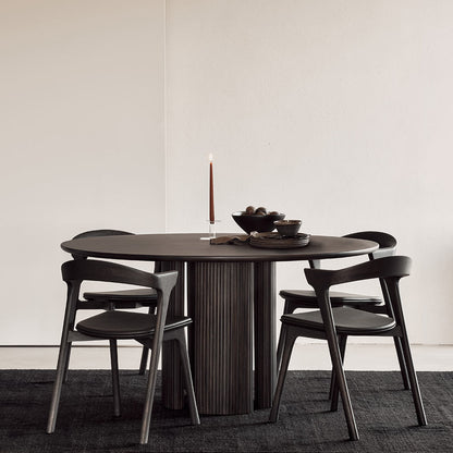 Roller Max Dining Table - Dark Brown Mahogany