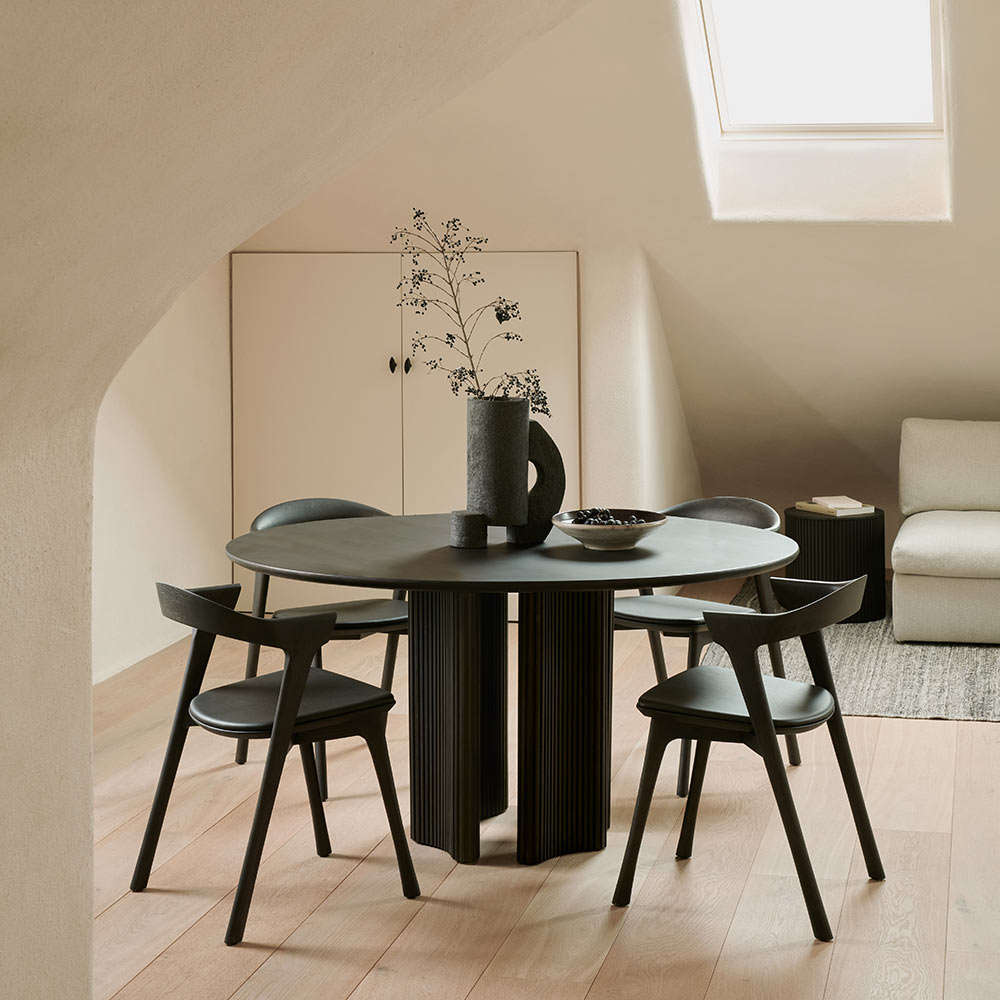 Roller Max Dining Table - Dark Brown Mahogany