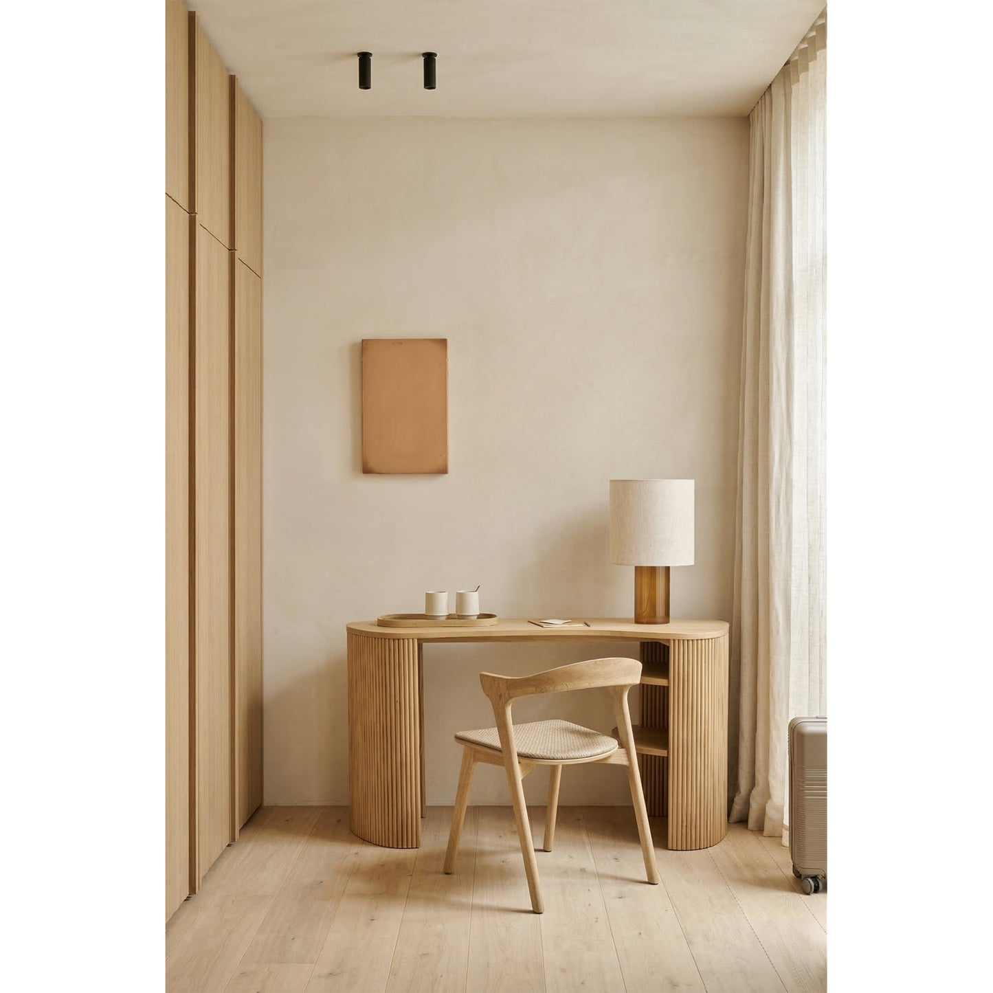 Roller Max Pebble Desk - Oak