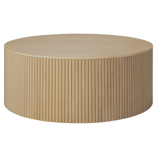 Roller Max Round Coffee Table - Oak - 12"H
