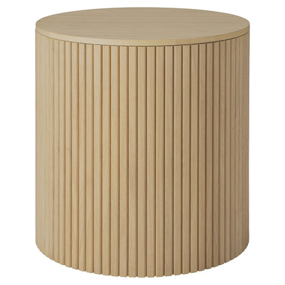 Roller Max Round Side Table - Oak