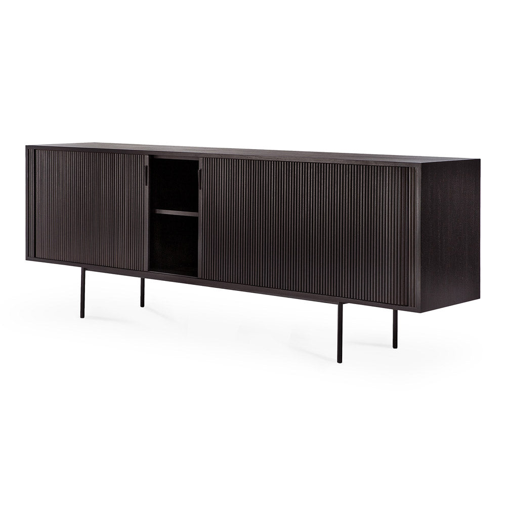 Roller Max Sideboard - Off Black Teak - 88"W