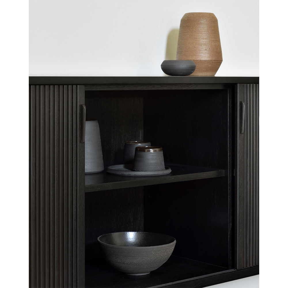 Roller Max Sideboard - Off Black Teak - 88"W