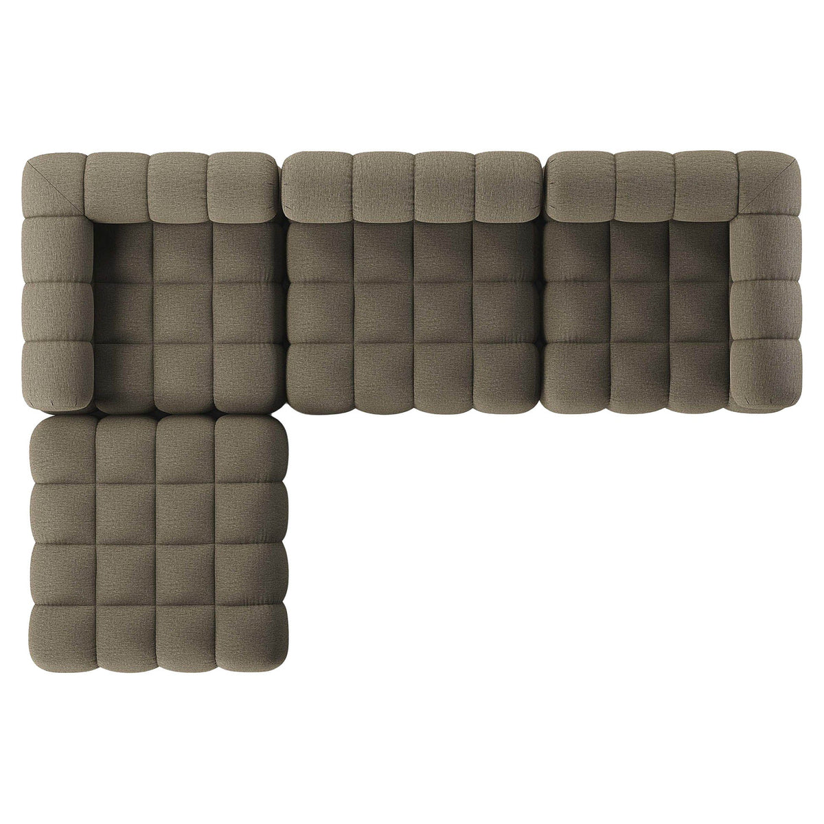 Roma Outdoor 3-Piece Sectional - Alessi Fawn - Left Chaise