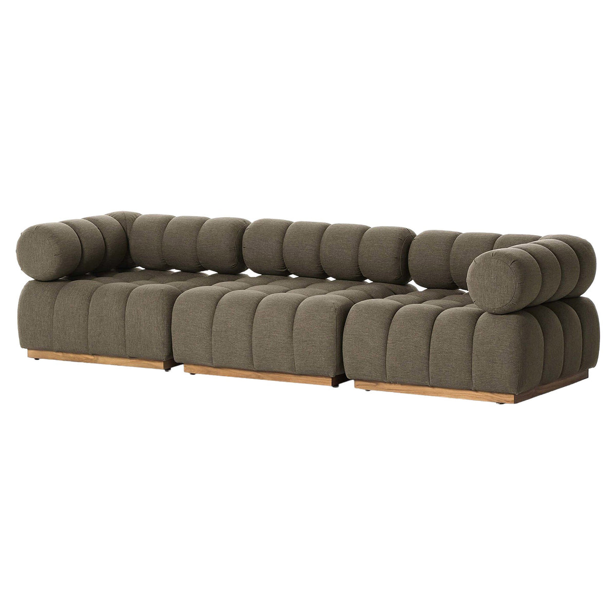 Roma Outdoor 3-Piece Sectional - Alessi Fawn - Modular