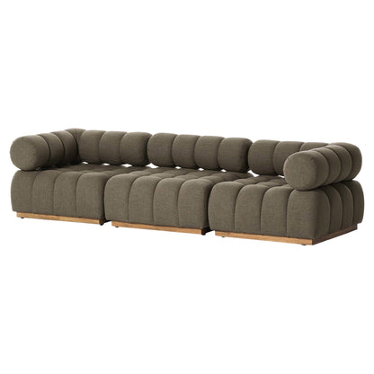 Roma Outdoor 3-Piece Sectional - Alessi Fawn - Modular