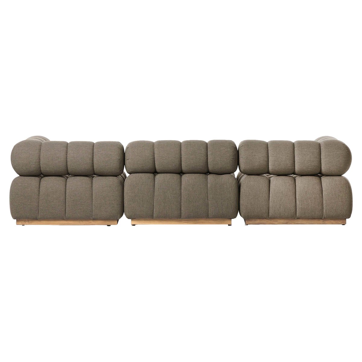 Roma Outdoor 3-Piece Sectional - Alessi Fawn - Modular