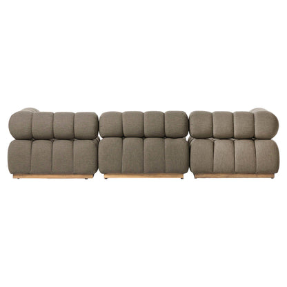 Roma Outdoor 3-Piece Sectional - Alessi Fawn - Modular