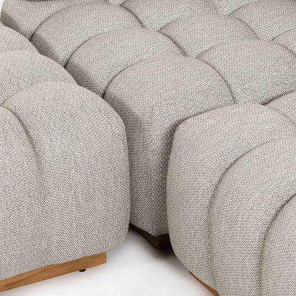 Roma Outdoor 3-Piece Sectional - Faye Ash - Left Chaise