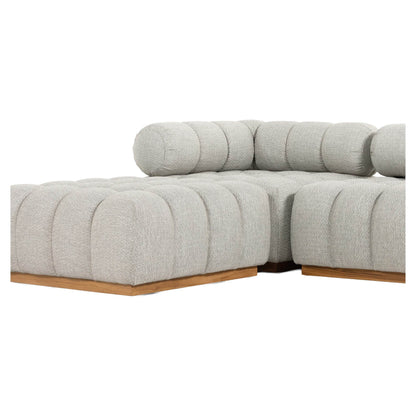 Roma Outdoor 3-Piece Sectional - Faye Ash - Left Chaise