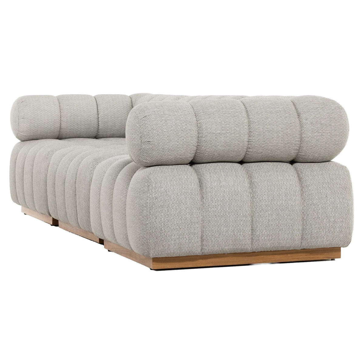 Roma Outdoor 3-Piece Sectional - Faye Ash - Modular