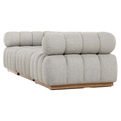 Roma Outdoor 3-Piece Sectional - Faye Ash - Modular