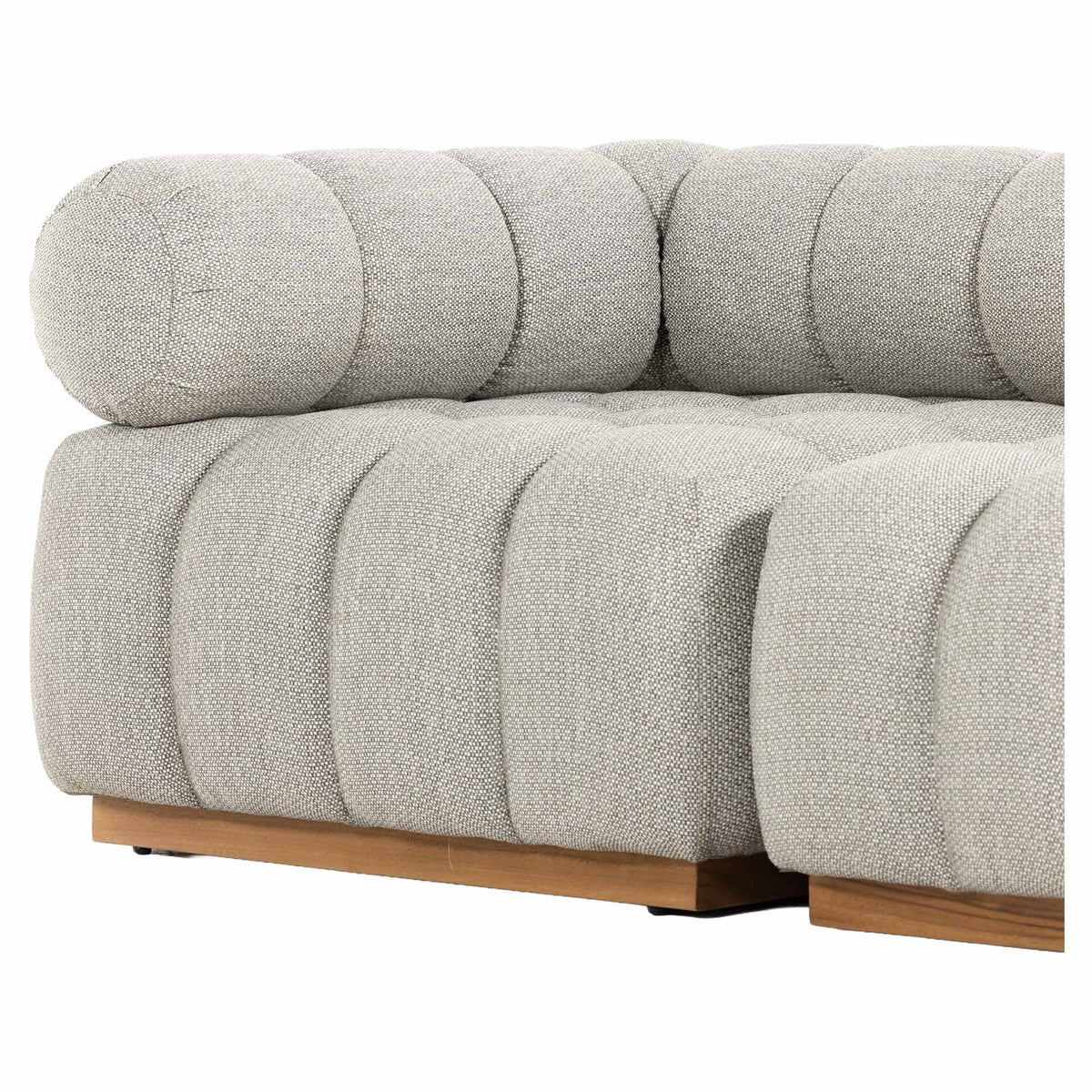 Roma Outdoor 3-Piece Sectional - Faye Ash - Modular