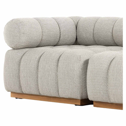 Roma Outdoor 3-Piece Sectional - Faye Ash - Modular