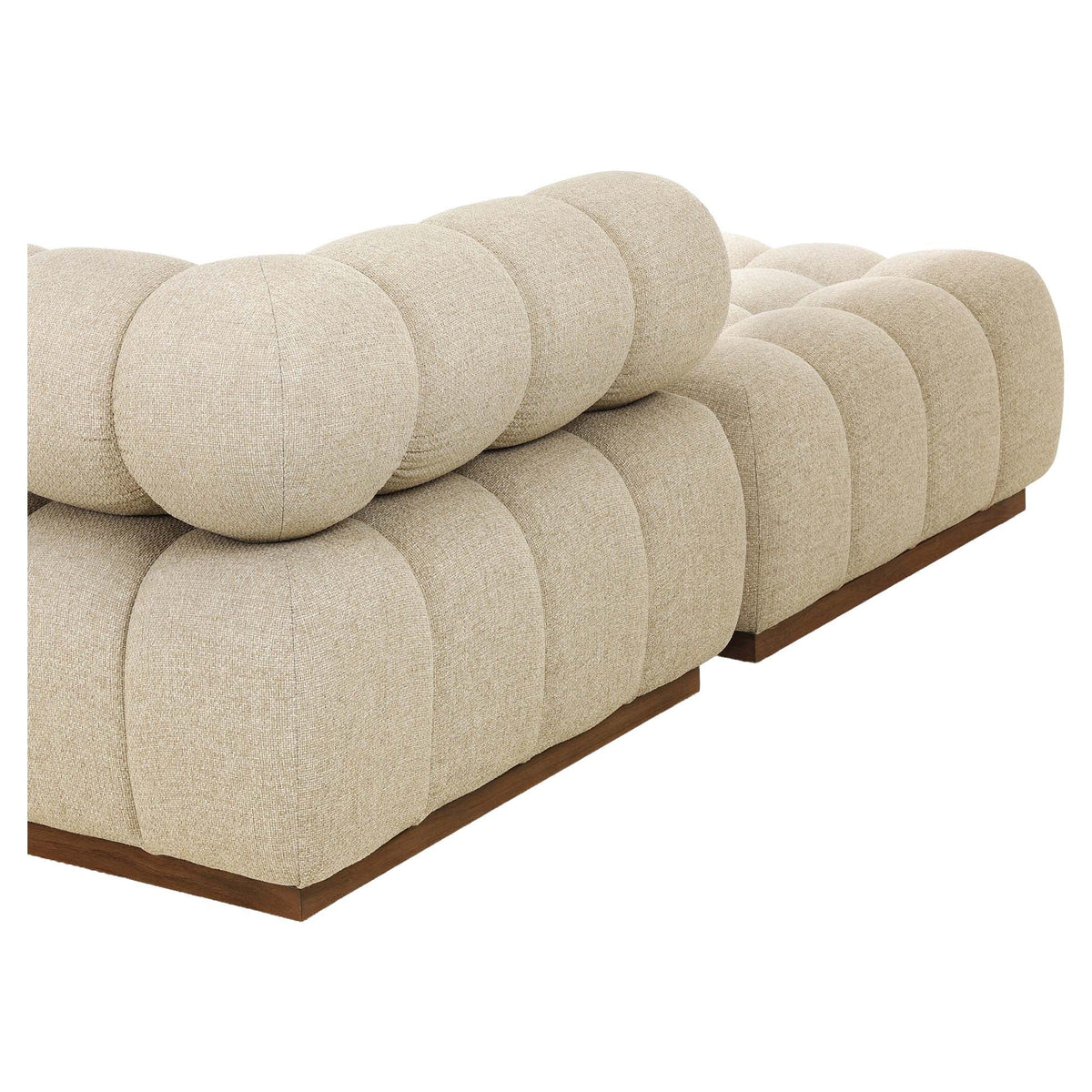 Roma Outdoor 3-Piece Sectional - Hayes Cream - Left Chaise