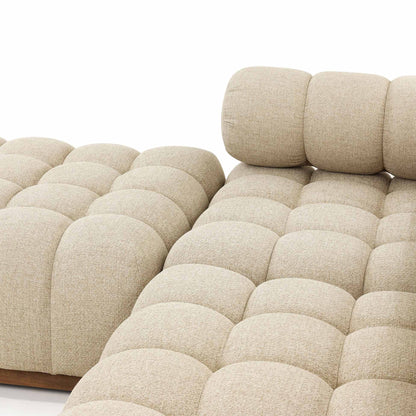 Roma Outdoor 3-Piece Sectional - Hayes Cream - Left Chaise