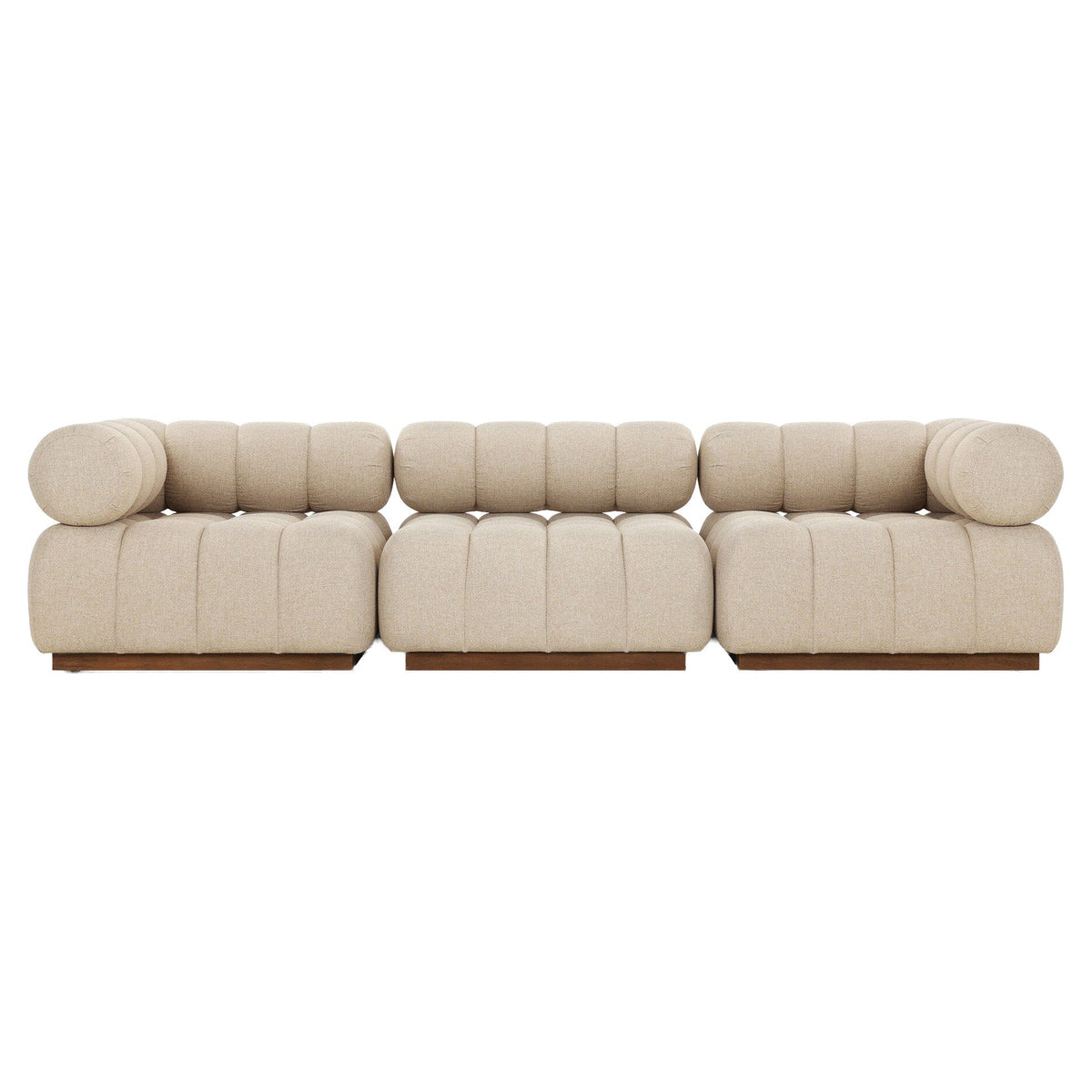 Roma Outdoor 3-Piece Sectional - Hayes Cream - Modular