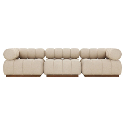 Roma Outdoor 3-Piece Sectional - Hayes Cream - Modular