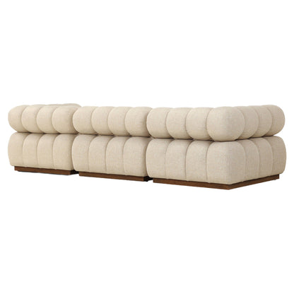 Roma Outdoor 3-Piece Sectional - Hayes Cream - Modular