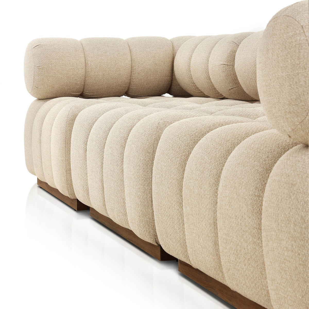 Roma Outdoor 3-Piece Sectional - Hayes Cream - Modular