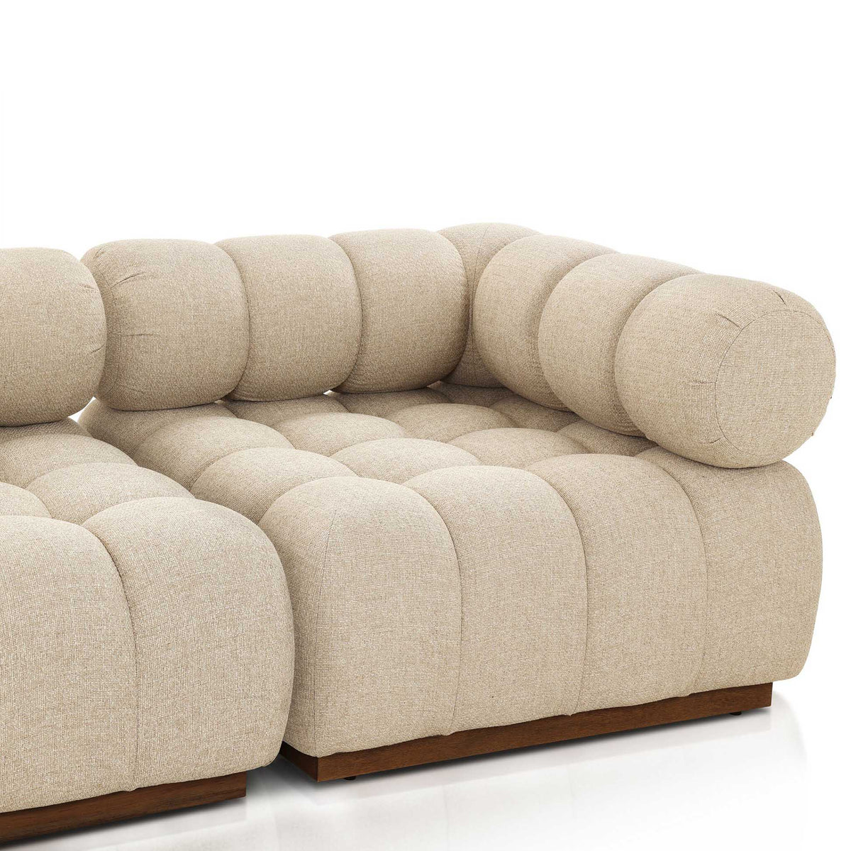 Roma Outdoor 3-Piece Sectional - Hayes Cream - Modular