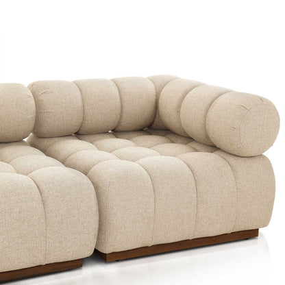 Roma Outdoor 3-Piece Sectional - Hayes Cream - Modular