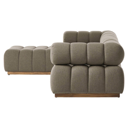 Roma Outdoor 4-Piece Sectional - Alessi Fawn