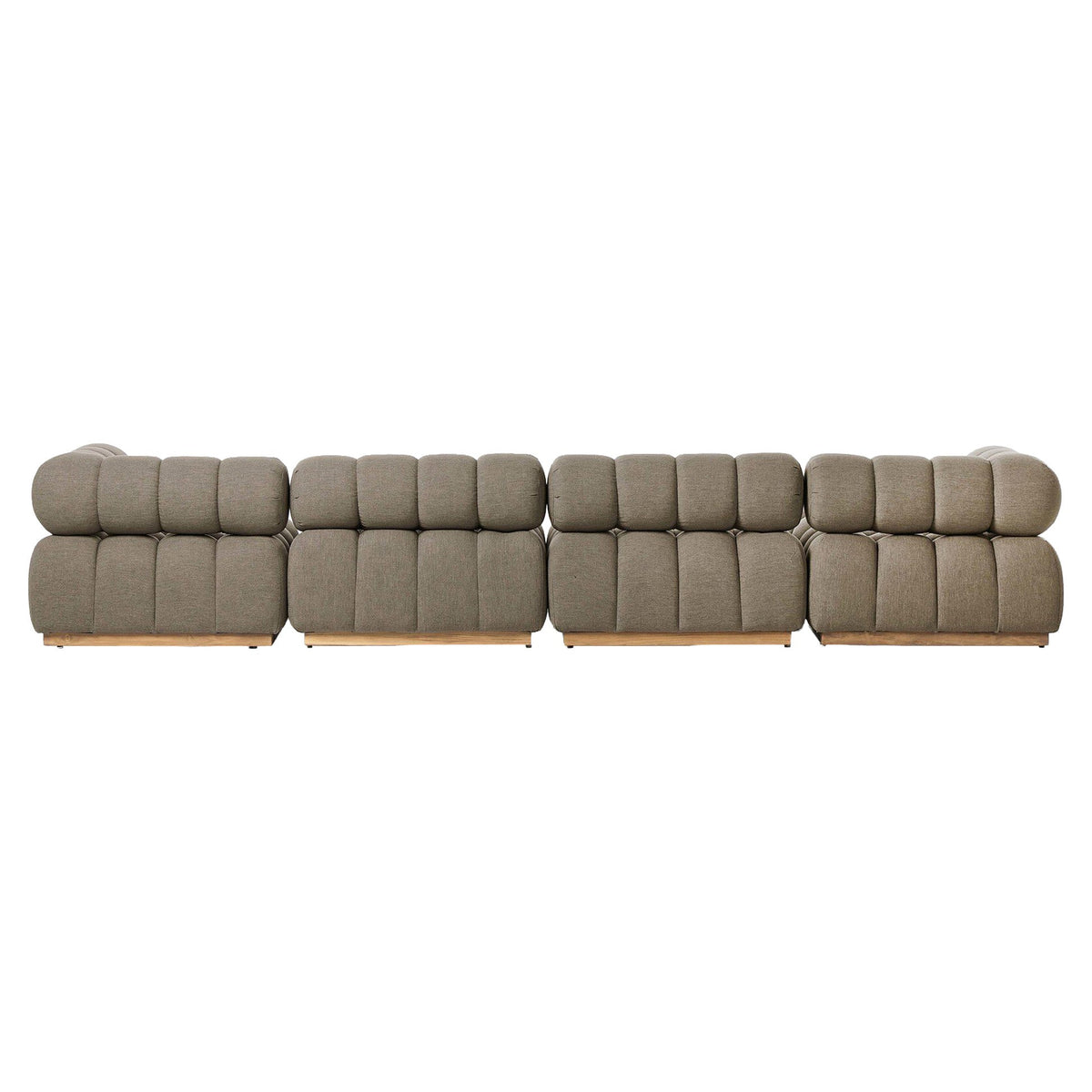 Roma Outdoor 4-Piece Sectional - Alessi Fawn