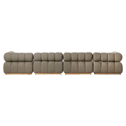 Roma Outdoor 4-Piece Sectional - Alessi Fawn