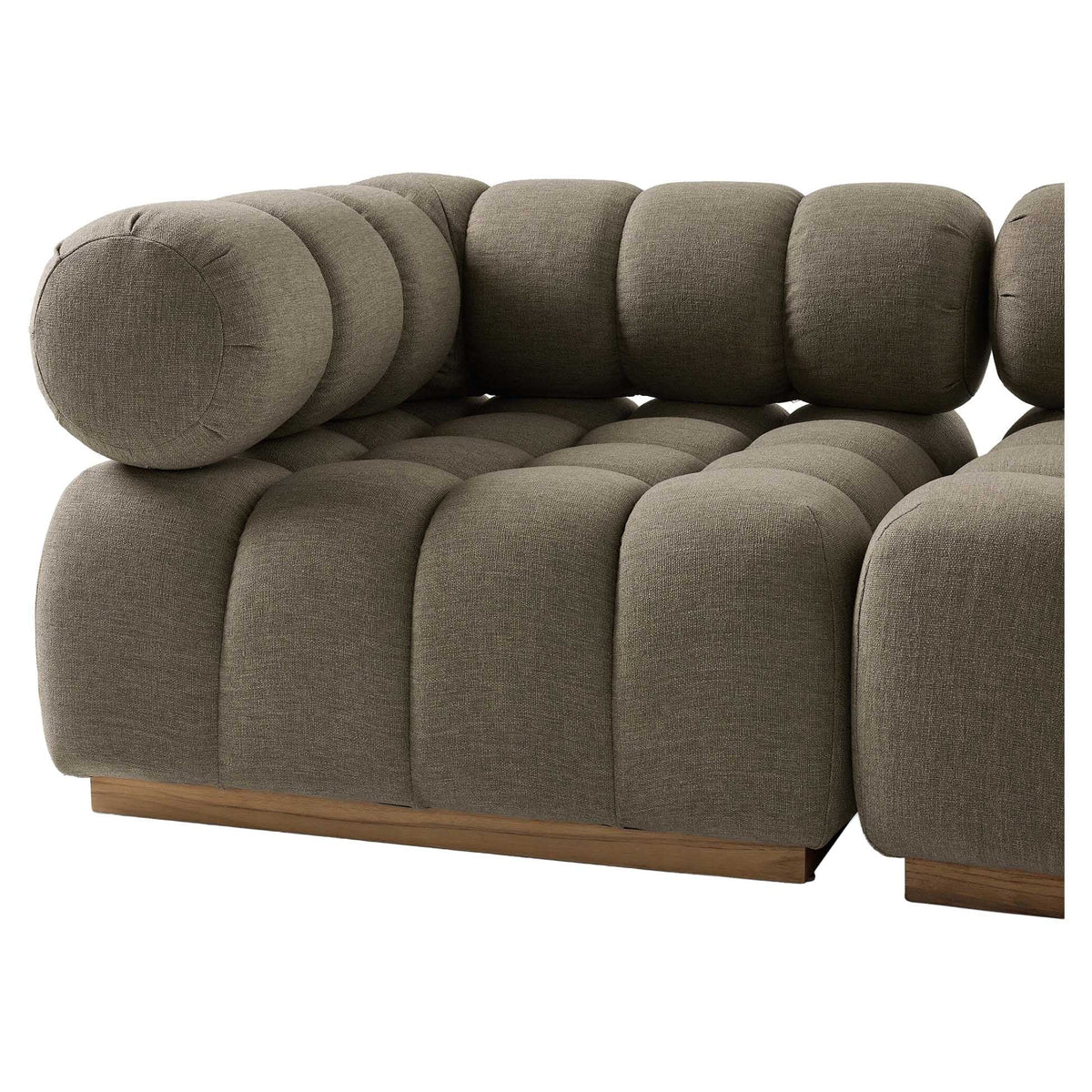 Roma Outdoor 4-Piece Sectional - Alessi Fawn