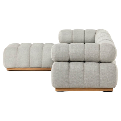 Roma Outdoor 4-Piece Sectional - Faye Ash