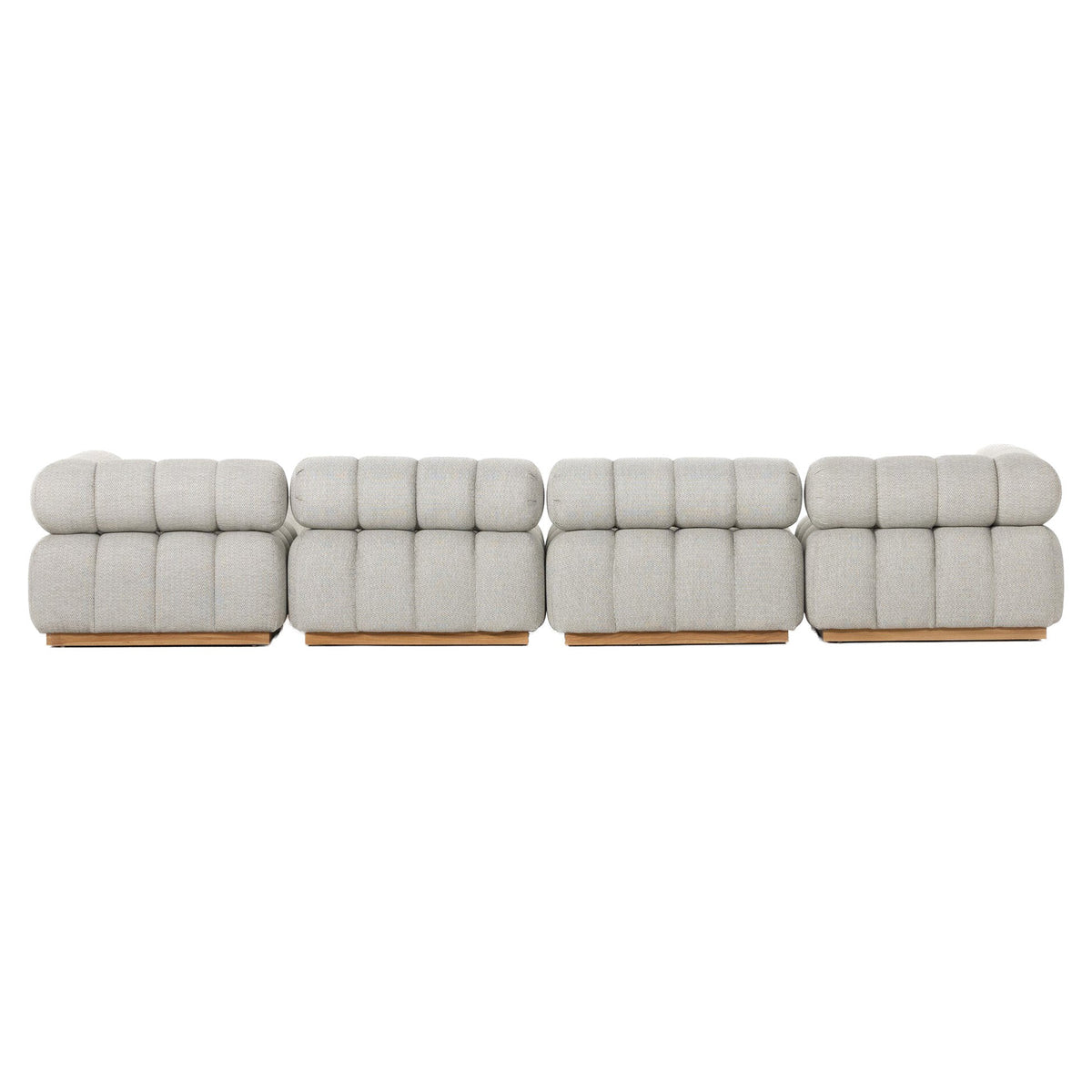 Roma Outdoor 4-Piece Sectional - Faye Ash