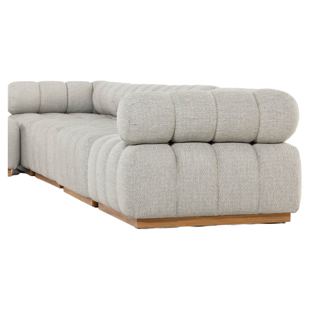 Roma Outdoor 4-Piece Sectional - Faye Ash