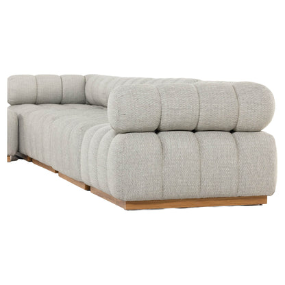 Roma Outdoor 4-Piece Sectional - Faye Ash