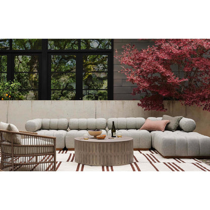 Roma Outdoor 4-Piece Sectional - Faye Ash