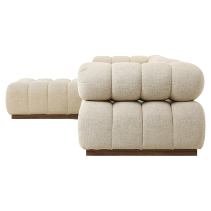Roma Outdoor 4-Piece Sectional - Hayes Cream