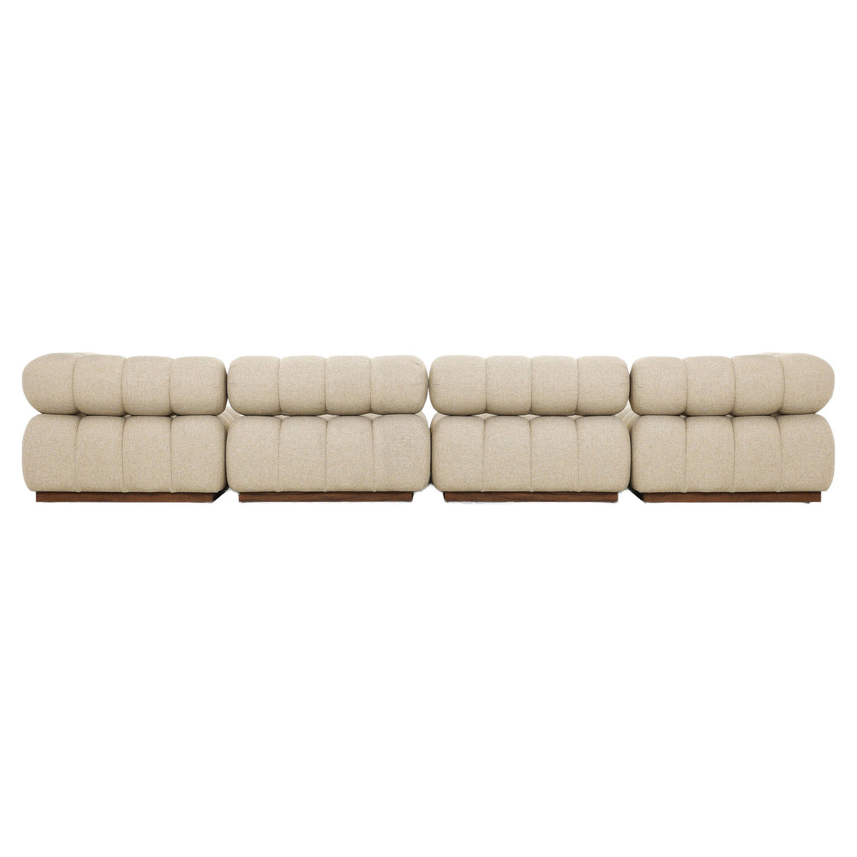 Roma Outdoor 4-Piece Sectional - Hayes Cream