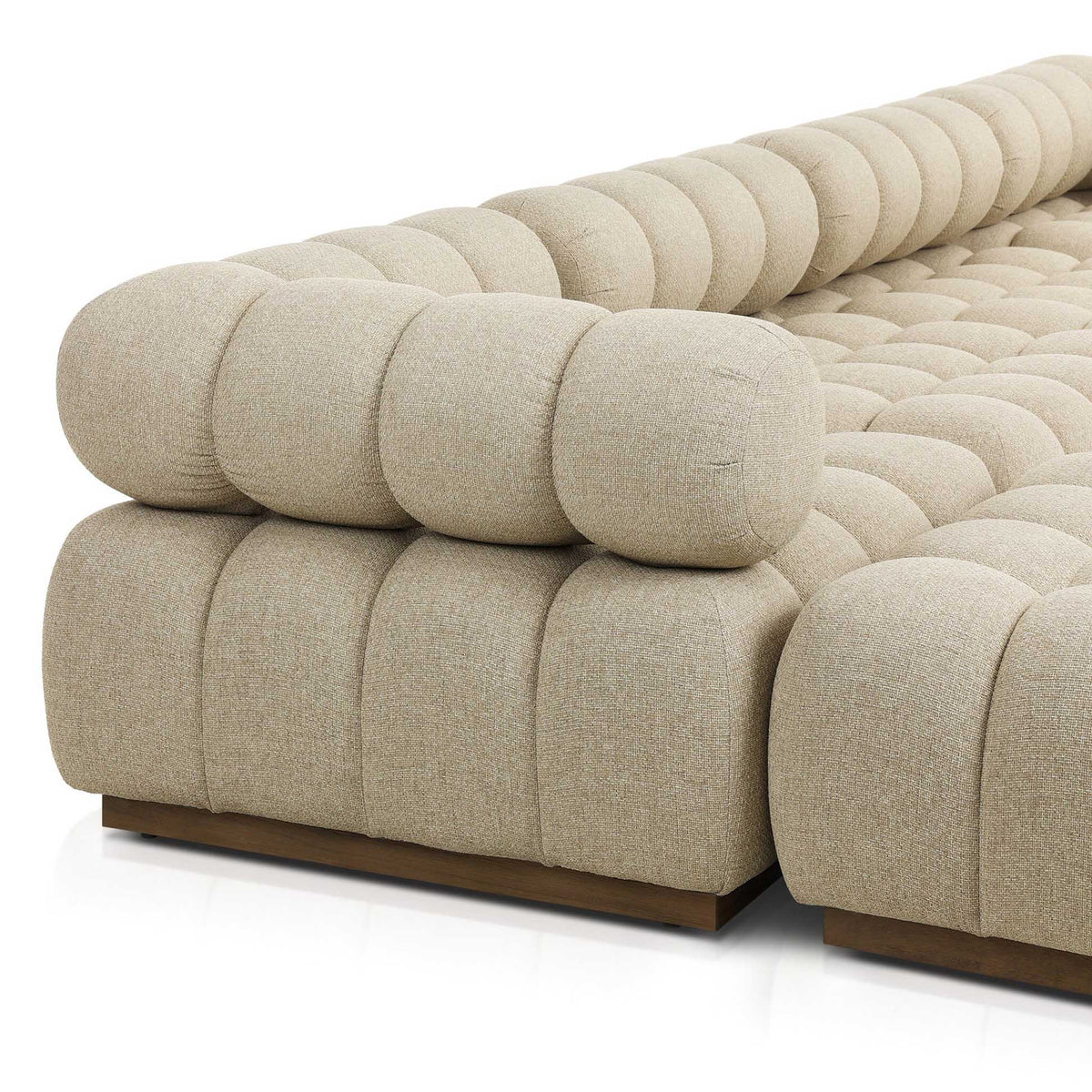 Roma Outdoor 4-Piece Sectional - Hayes Cream