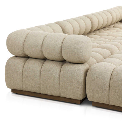 Roma Outdoor 4-Piece Sectional - Hayes Cream