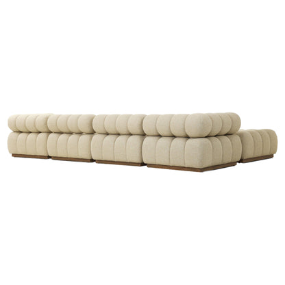Roma Outdoor 4-Piece Sectional - Hayes Cream