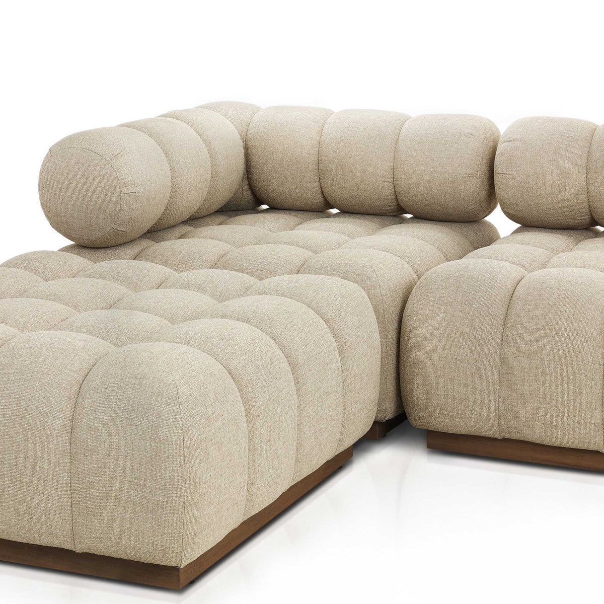 Roma Outdoor 4-Piece Sectional - Hayes Cream
